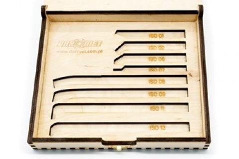 Dřevěný box na soustružnické nože 1212 - prázdný