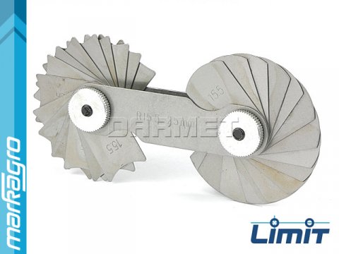 MIERKA  RÁDIUSŮ 15,5 - 25 MM, 15 + 15 MIEREK - LIMIT (2584-1206)
