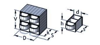 Swing box 100x100 4/2