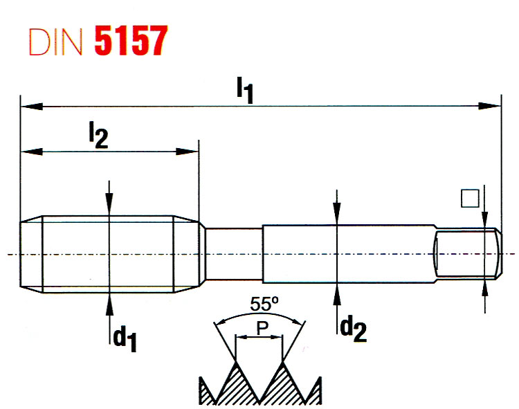 Závitník ruční pro trubkový závit DIN 5157 - G3/4 (0641-310-1000