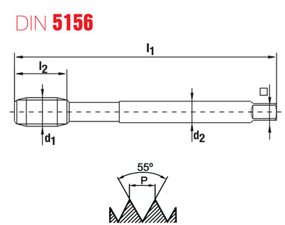 Závitník pro trubkový závit G1/2 (0641-310-120020) - slepá díra