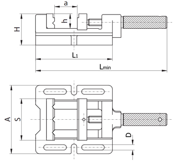 strojní svěrák vrtačkový 80 - 65 (WQ80)