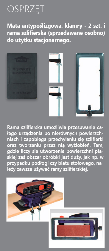 sparky szlifMBS976osprzet