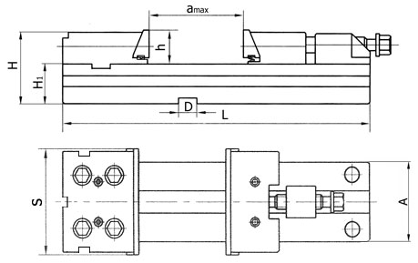 Přesný svěrák horizontálně vertikální FPZV 150/300