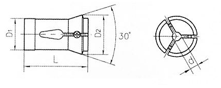 173E  kleština DIN 6343 pro válcovou stopku O 15 mm (DM50)